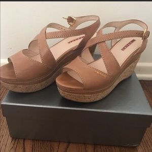 Prada open toe wedges!